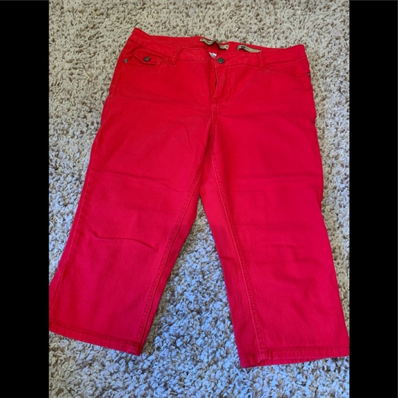 Vanilla Star Jeans red crop - Picture 1 of 4